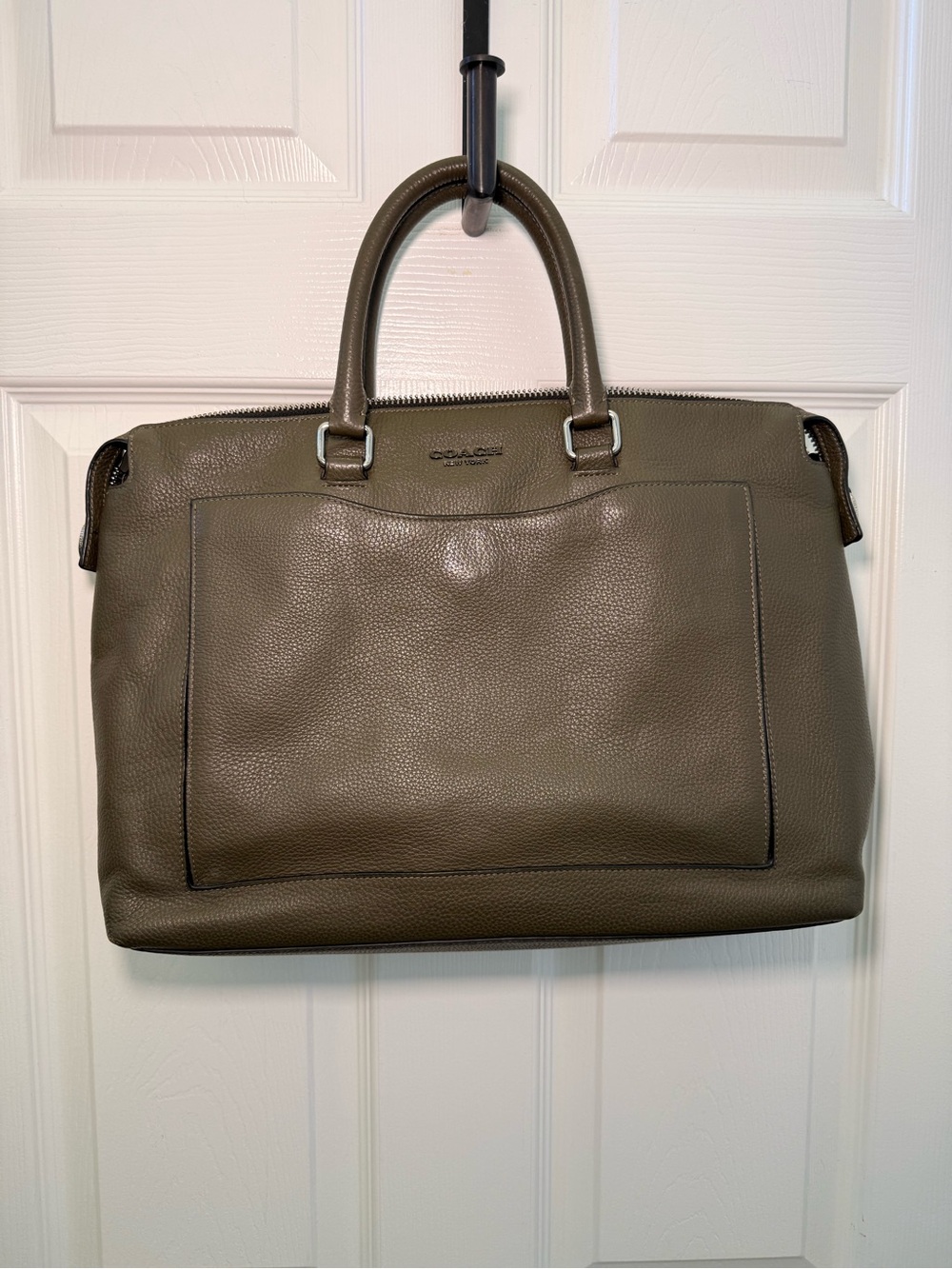 Coach Beckett Pocket Briefcase Olive Green